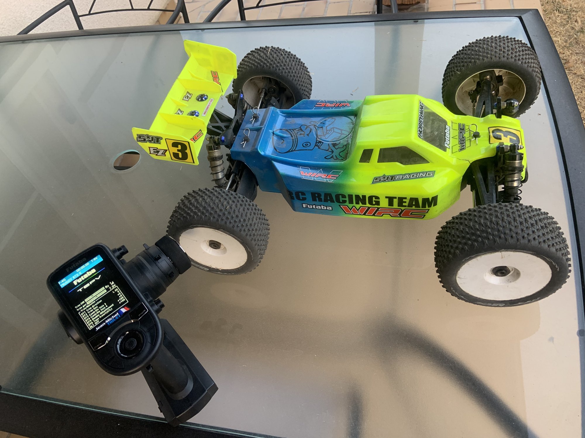 WIRC RTXE-1, Truggy 1/8 Électrique, voiture radiocommandée de JEAN-MICHEL TIQUET, TTMBC